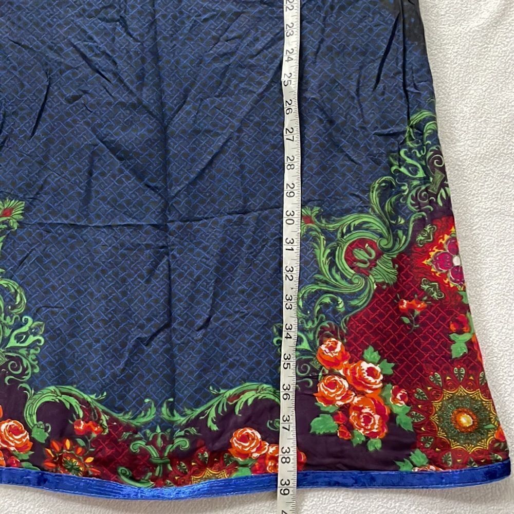 BIBA Bohemian Traditional Indian Long Sleeve Dress w/Floral Designs (Size: 8) - Picture 10 of 15